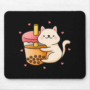 Anime Kawaii Cat Boba Bubble Tee Anime Merch Gesch Mousepad