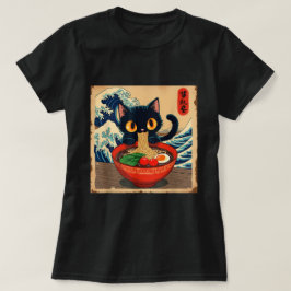 Anime Kawaii Cat Ramen Japanese Vibes T-Shirt