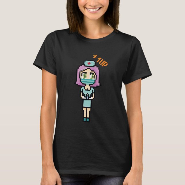 Anime Kawaii - Pixelize Nurse - Japanese Aesthetic T-Shirt (Vorderseite)