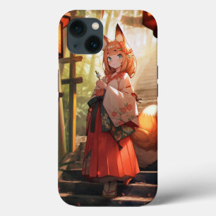 Anime Kitsune Girl Niedlich Fox Fantasy Art Case-Mate iPhone Hülle