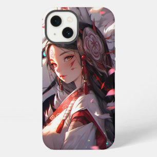 Anime Kitsune Mädchen Süße Fox Fantasy Kunst iPhone 13 Hülle