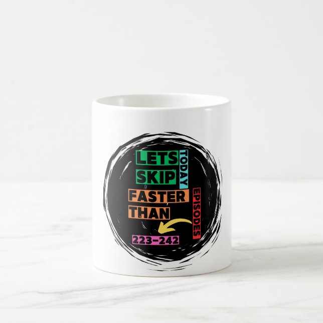 Anime komische Kaffee-Tasse " Lert's Skip Today " Kaffeetasse (Mittel)