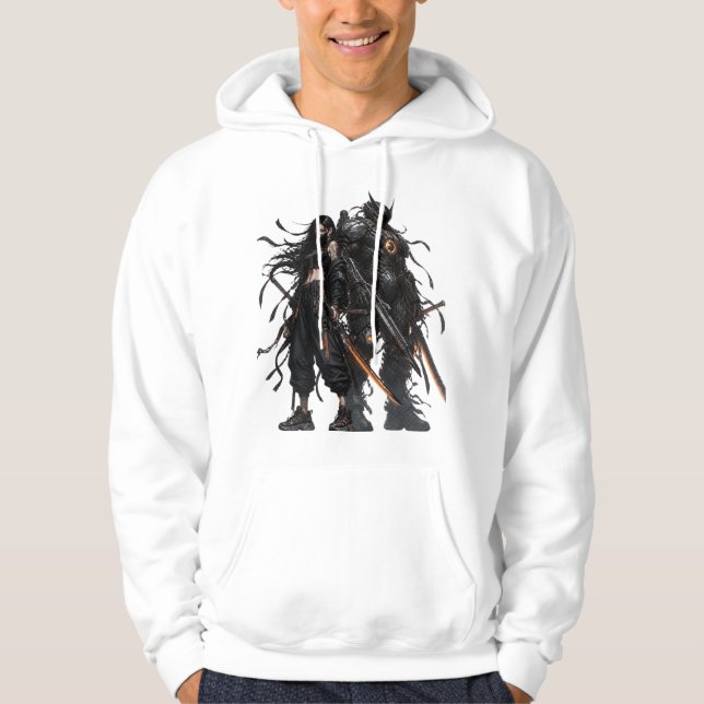 Anime Krieger Hoodie (Vorderseite)