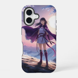 Anime-Kriegerin-Mädchen Fantasy-Geist-Fuchs-Hand iPhone 16 Hülle