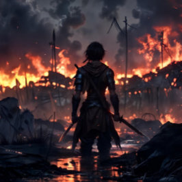 Anime-Kriegerpult Schreibtischunterlage