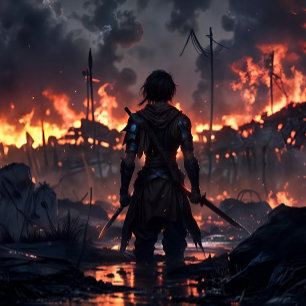 Anime-Kriegerpult Schreibtischunterlage