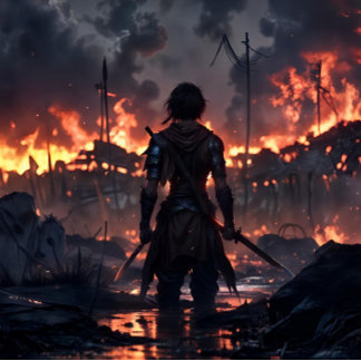 Anime-Kriegerpult Schreibtischunterlage