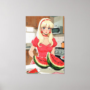 Anime leinwanddruck