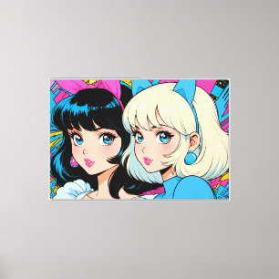 Anime Leinwanddruck auf Stretchrahmen