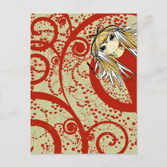Anime-Liebe - Personalisieren Postkarte (Vorderseite)