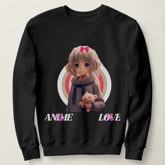 Anime Liebe Sweatshirt - (Design vorne)