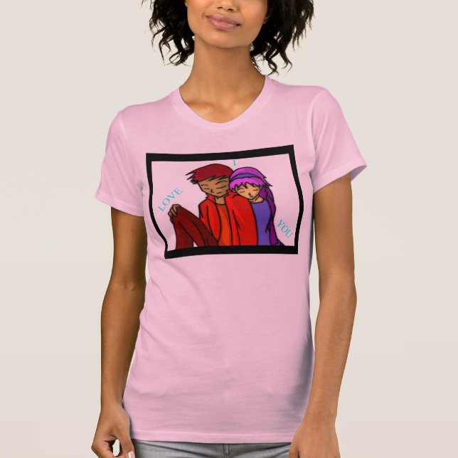 Anime-Liebe T-Shirt (Vorderseite)