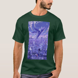 Anime Lofi Girl Retro 90er ästhetische japanische T-Shirt