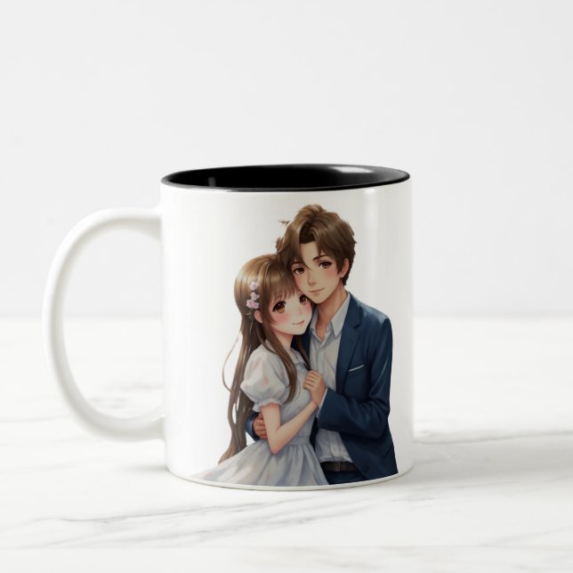 Anime Lovebirds Tasse (Links)