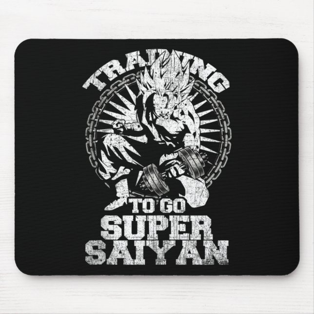 Anime Lover Bodybuilder Funny Workout Fitness Gym Mousepad (Vorne)