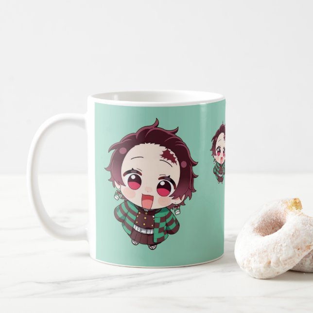 Anime Lovers Mug - Trendy Niedlich Anime Character Kaffeetasse (Mit Donut)