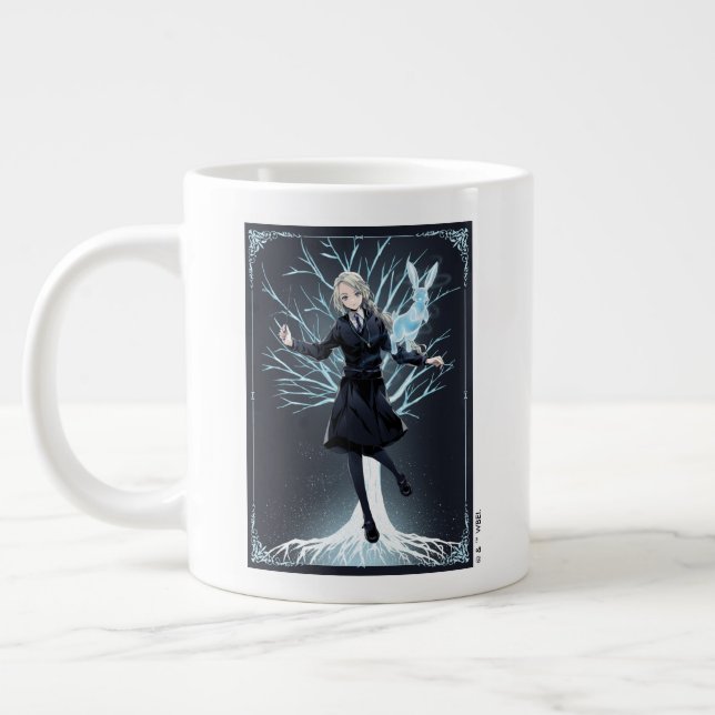 Anime Luna Lovegood's Rabbit Patronus Jumbo-Tasse (Links)