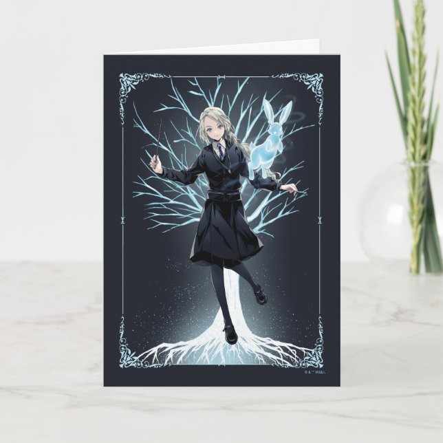 Anime Luna Lovegood's Rabbit Patronus Karte (Vorderseite)