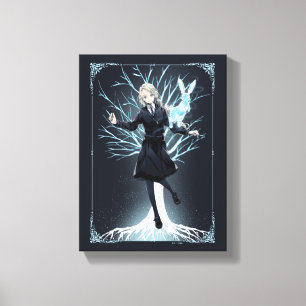 Anime Luna Lovegood's Rabbit Patronus Leinwanddruck