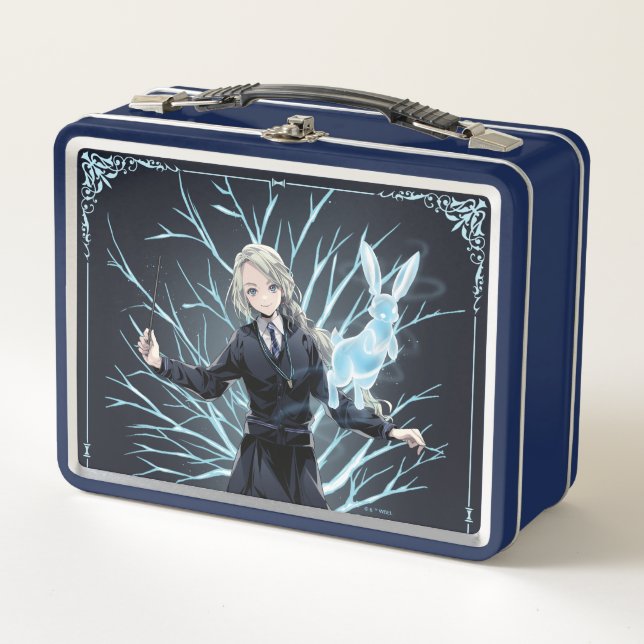 Anime Luna Lovegood's Rabbit Patronus Metall Brotdose (Vorderseite)