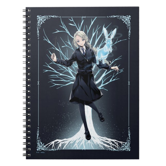 Anime Luna Lovegood's Rabbit Patronus Notizblock (Vorderseite)
