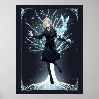 Anime Luna Lovegood's Rabbit Patronus Poster