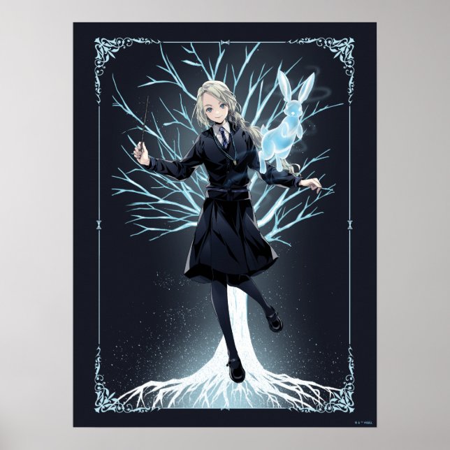 Anime Luna Lovegood's Rabbit Patronus Poster (Vorne)