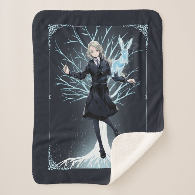 Anime Luna Lovegood's Rabbit Patronus Sherpadecke (Vorderseite)