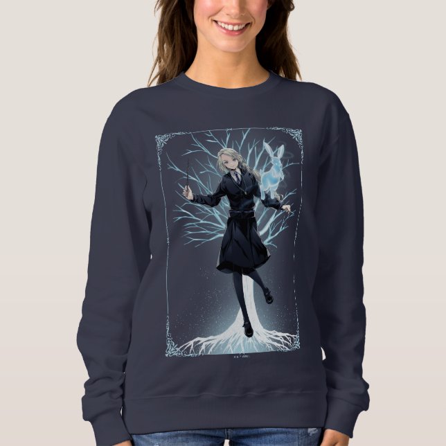 Anime Luna Lovegood's Rabbit Patronus Sweatshirt (Vorderseite)
