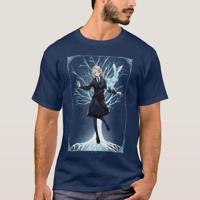 Anime Luna Lovegood's Rabbit Patronus T-Shirt (Vorderseite)