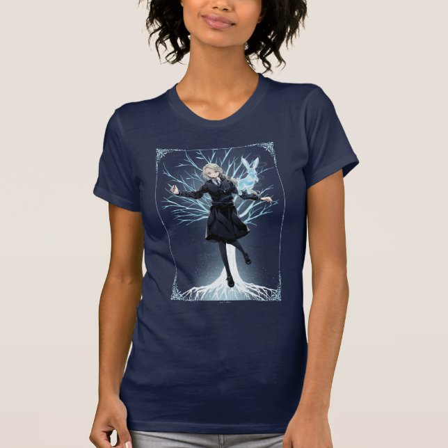 Anime Luna Lovegood's Rabbit Patronus T-Shirt (Vorderseite)