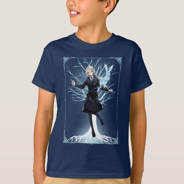 Anime Luna Lovegood's Rabbit Patronus T-Shirt (Vorderseite)