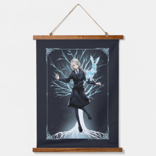 Anime Luna Lovegood's Rabbit Patronus Wandteppich Mit Holzrahmen