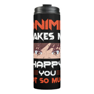 Anime Macht Mich Glücklich Dich Nicht So Sehr Thermosbecher