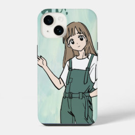 Anime Mädchen Ästhetik iPhone Hülle - Süße Cartoon