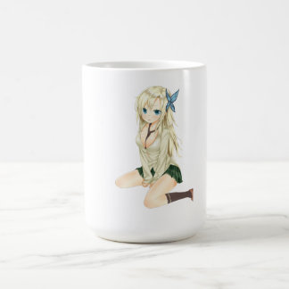 Anime Mädchen Ästhetik Tasse – Auffälliges Waifu D