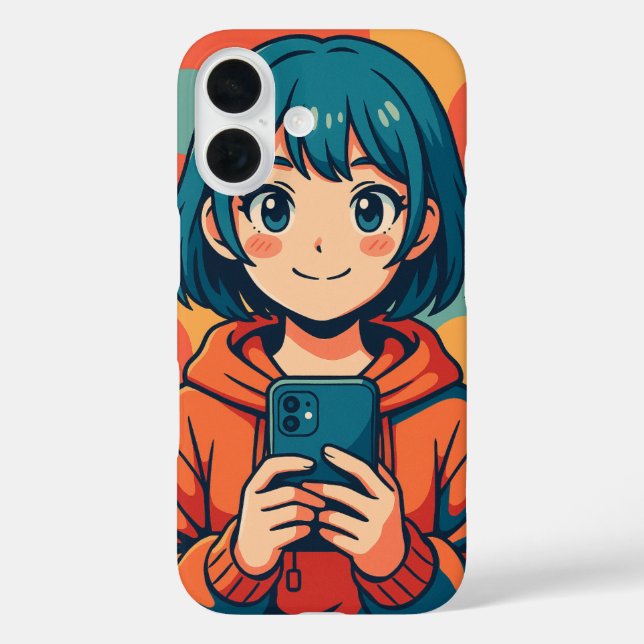 Anime Mädchen. Case-Mate iPhone Hülle (Rückseite)