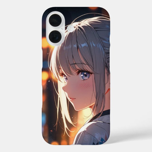 Anime-Mädchen Case-Mate iPhone Hülle (Rückseite)