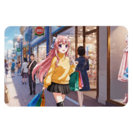 Anime-Mädchen-Einkaufsmagnet Magnet