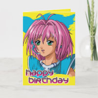 Anime-Mädchen-Geburtstag