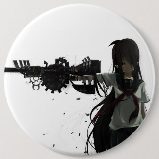 Anime-Mädchen-Knopf Button