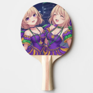 Anime Mädchen Mardi Gras Tischtennis Schläger