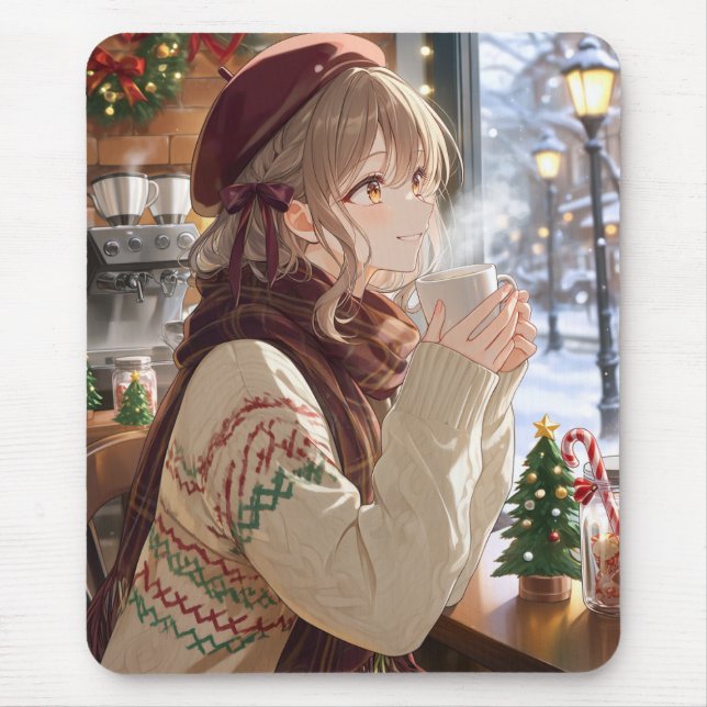 Anime-Mädchen-Mauspad Mousepad (Vorne)