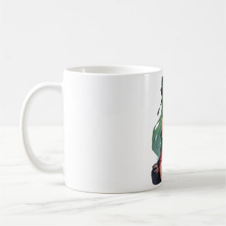 Anime-Mädchen mit grünen Haaren Kaffeetasse