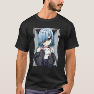 Anime Mädchen Neko Catgirl Pastell Kawaii Katze Ma T-Shirt
