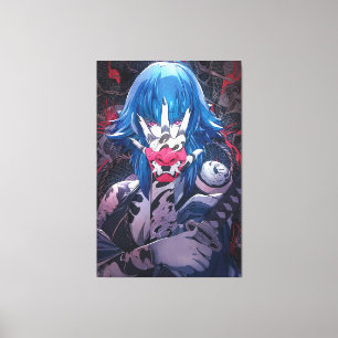 Anime Mädchen Premium Leinwand (Glanz)