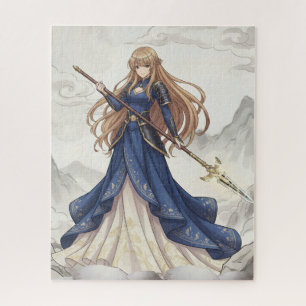 Anime-Mädchen-Puzzle Puzzle