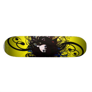 Anime-Mädchen Skateboard