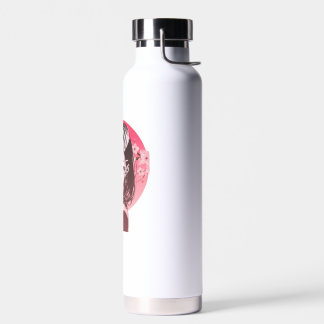 Anime-Mädchen stilvoller Aufkleber Trinkflasche