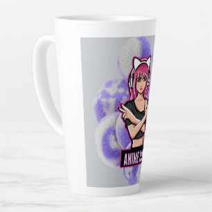 Anime-Mädchen – Stylishes modernes Charakterdesign Milchtasse